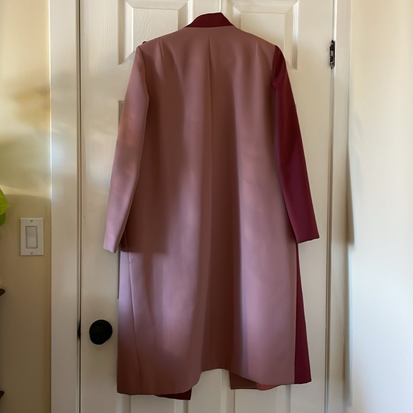 VINTAGE Tabe Montreal trench blazer spring jacket coat mauve wine - Picture 4 of 5